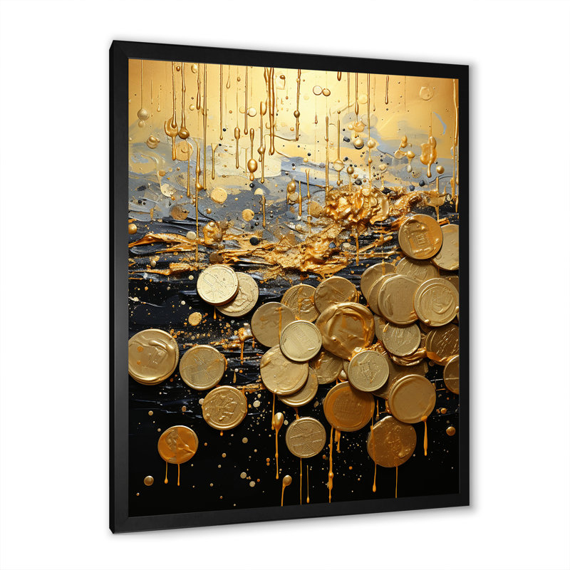 «Magic», art abstrait sur toile Popart I, H 32 po x l 16 po x P 1 po, Cadre photo noir