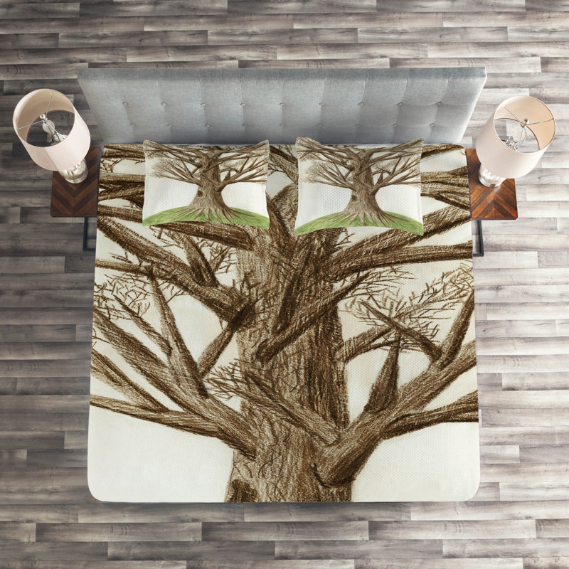 Hypnotic Polyester Coverlet, King Bedspread + 2 Shams