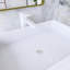 30 po W Meuble-lavabo mural simple gris avec lavabo