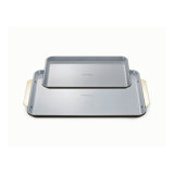 Caraway Iconics Nonstick Ceramic Baking Sheet Duo, White/Gold