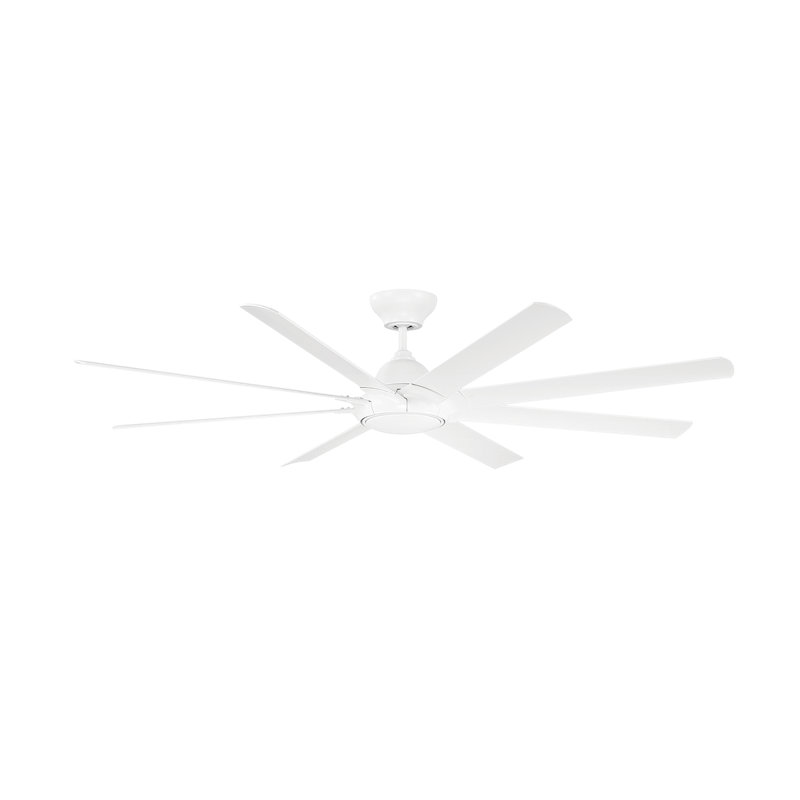 Hydra 80"  8 - Blade Smart Ceiling Fan with LED Light Kit  and Remote Control Included, Works With Alexa and iOS or Android App