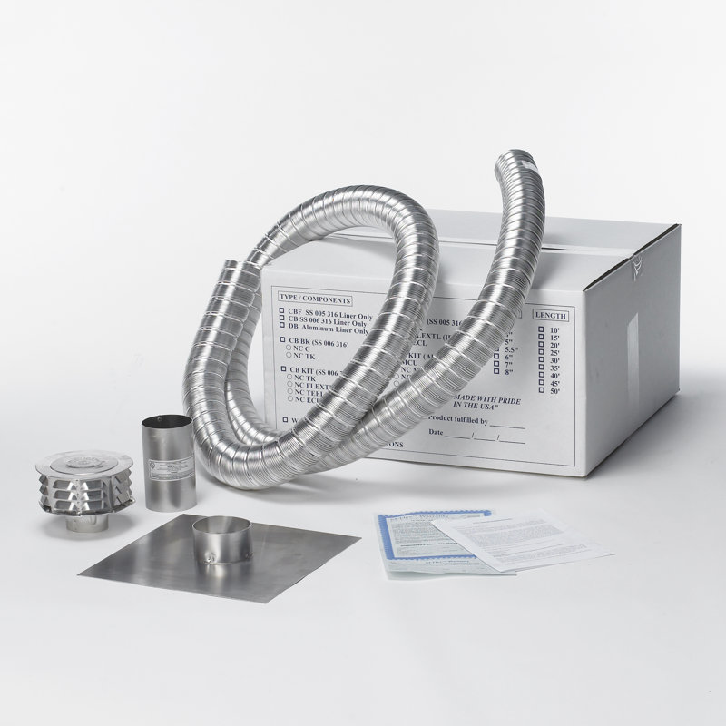 Pro Aluminum Venting Kit, 5.5" H x 5.5" W x 600" D