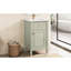 Meuble-lavabo de 20 pouces avec lavabo, rangement fonctionnel, charnières à fermeture en douceur et assemblage facile pour les petites salles de bain urbaines