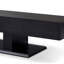 Meuble télé, meuble télé rectangulaire avec base à double piédestal