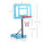 Height Adjustable 68" Steel Outdoor Basketball Hoop