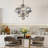 23.6" Modern Silver Bubble Molecular Chandelier