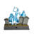 Disney Showcase the Haunted Mansion Hitchhiking Ghosts Lit Figurine 8 Inch