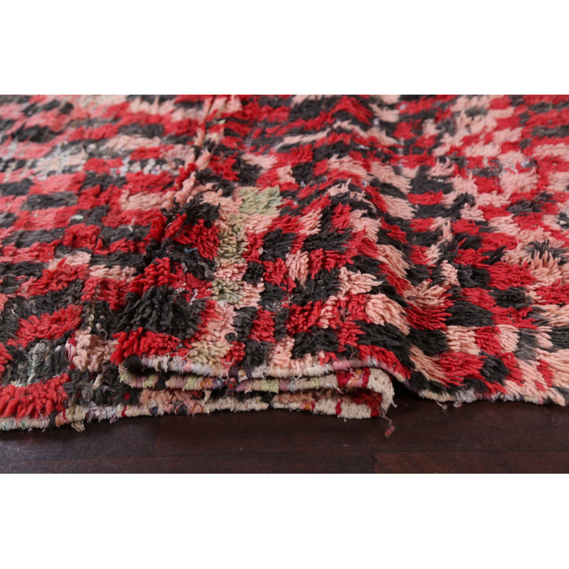 Tapis de couloir marocain oriental noué à la main 3 x 9