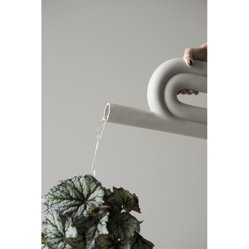 Lei Ceramic Table Vase, White