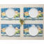 Ensemble de 4 napperons imperméables 12 x 18 pouces bleu bonhomme de neige