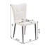 Ensemble de 2 chaises de salle à manger à haut dossier avec design ergonomique et structure en fer-271657554