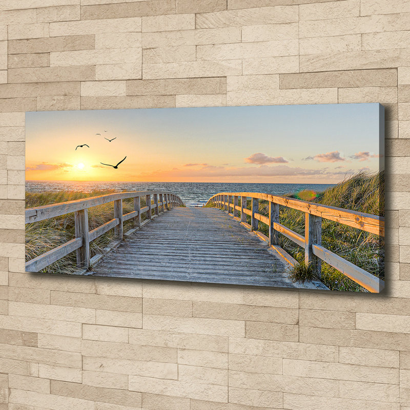Path To The Beach - No Frame Print on Canvas