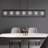 7-light Matte Black Chandeliers Pendant Lights Rectangular Modern Industrial Chandelier For Dining Room Living Room
