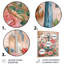 Rose, rose, vert, ancre rétro, roses, art mural côtier, salon-302182933-302182935