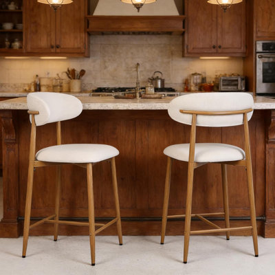 Ensemble de 2 tabourets de bar à hauteur de comptoir