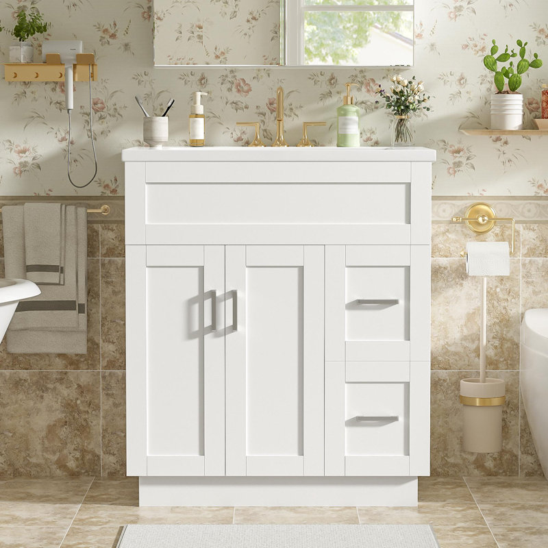Meuble-lavabo de 30 po avec lavabo en céramique