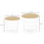 Ensemble de 2 tables de bout rondes