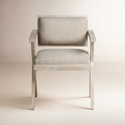 Desi 19.75'' H Linen Upholstered Arm Chair