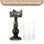 2 Piece Metal Candlestick Set