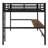 Metal Loft Bed With Power Outlet And LED Lighted