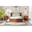Queen Size Rattan Headboard Bed With Two Drawers And Trundle