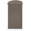 Cachette en osier de résine pour rangement extérieur des déchets de l 17 po x P 16 po Suncast, fabriquée aux États-Unis-93720369
