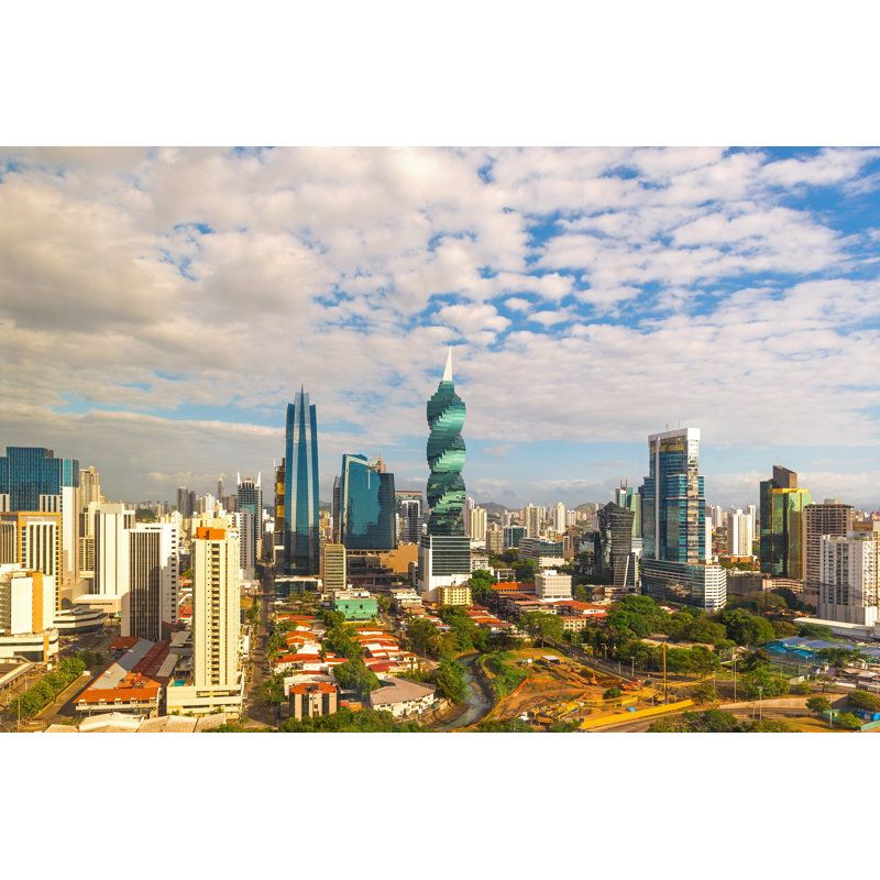 Panama City Skyline At Sunrise by SL_Photography - Wrapped Canvas Print, 20cm H x 30cm W