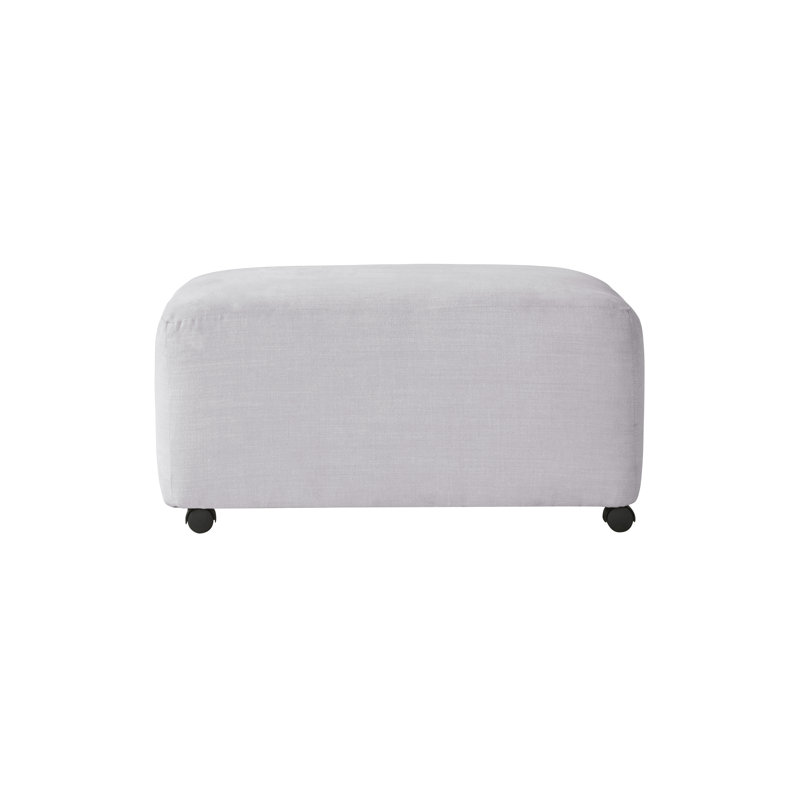 Summertown Upholstered Ottoman, Bon Bon Oyster