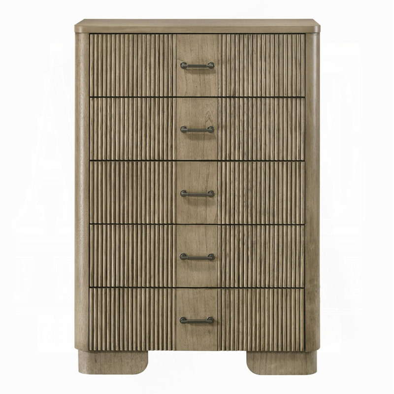 Meuble de chambre rustique en bois rustique 1 pièce avec commode avec tiroirs de rangement