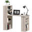 Bureau d'ordinateur moderne avec tablettes de rangement à 6 niveaux pour le bureau à domicile