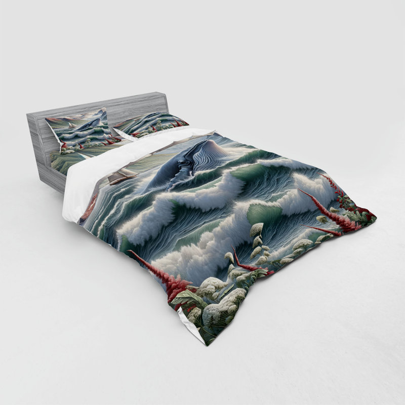 Ensemble de literie Ambesonne, Housse de couette grand + 3 pièces supplémentair