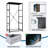 4 Drawer Dresser for Bedroom, Narrow Chest of Drawers, Wooden Top and Study Iron Frame 18"x37.5"-(WxH)