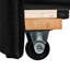 Lit de jour rembourré noir avec lit gigogne à roulettes - Lit gigogne simple de style moderne et chic, option de couchage polyvalente