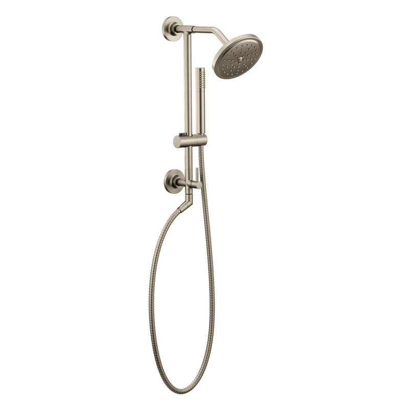 Fina Premium 2.5 GPM Rain Shower Head, Brushed Nickel