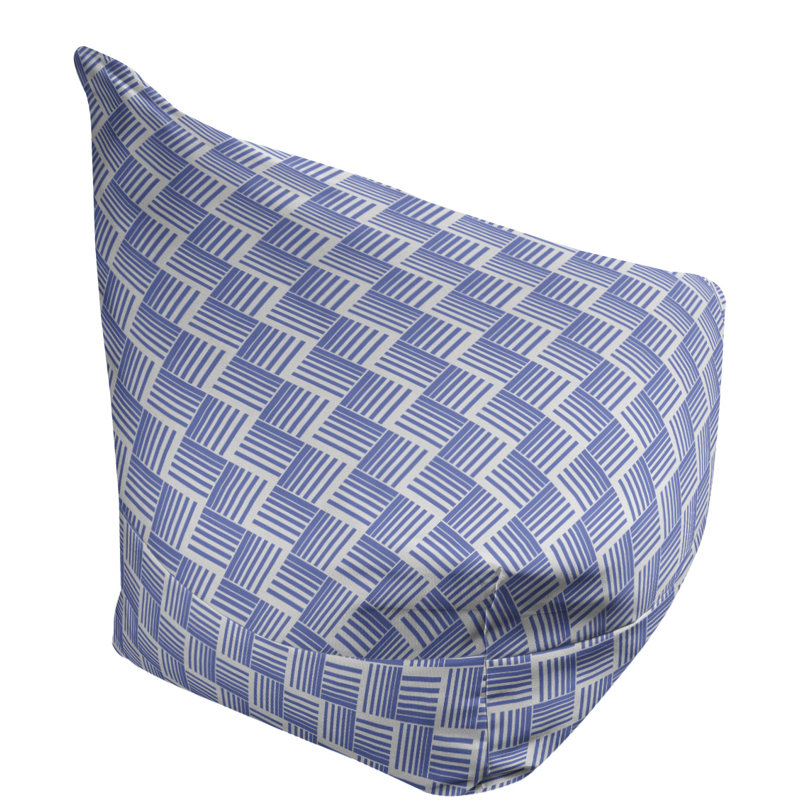 Housse de sac de pois classic basketweave rayures, H 27 po x l 30 po x P 25 po, Pas de bourre, bleu