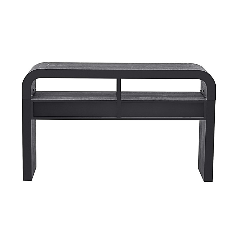 Console Table Entryway Table with 2 Large Drawers, Antique Black