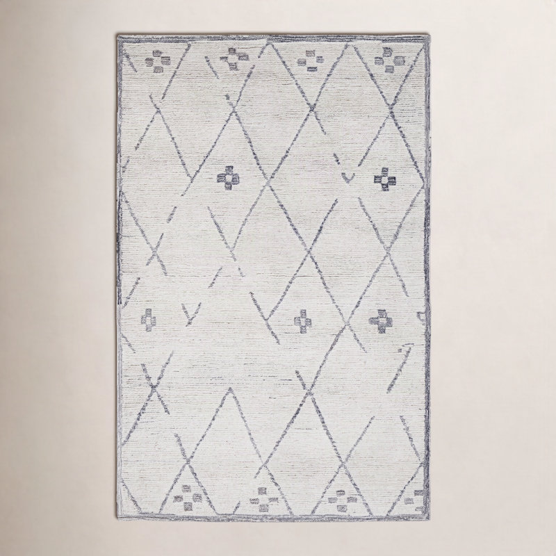 Carolan Hand Tufted Wool Indoor Rug, Rectangle 2' x 3'