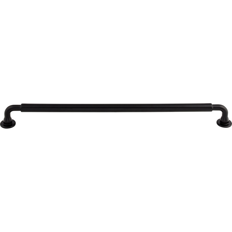 Lily 12" Center to Center Bar Pull, Flat Black, 12" Center to Center