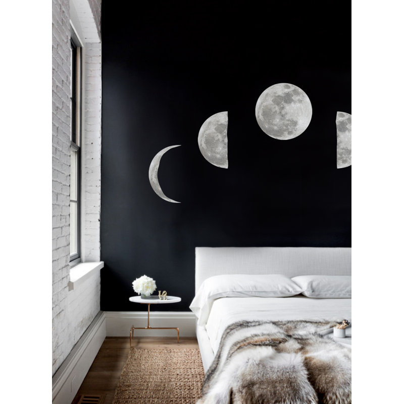 Décalcomanie murale phases de lune
