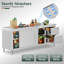 Table de travail 84 po x 24 po x 33,5 po en acier inoxydable avec armoire, armoire de table en acier inoxydable avec portes coulissantes pour le travail de préparation à la maison, au restaurant, au garage et à l'hôtel