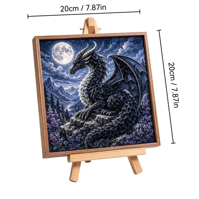 Trousse de décoration suspendue en acrylique Mythic Dragons Realms Poke Art, B
