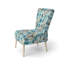 Coastal Comfort Paisley Pattern - Upholstered Bohemian & Eclectic Accent Side Chair