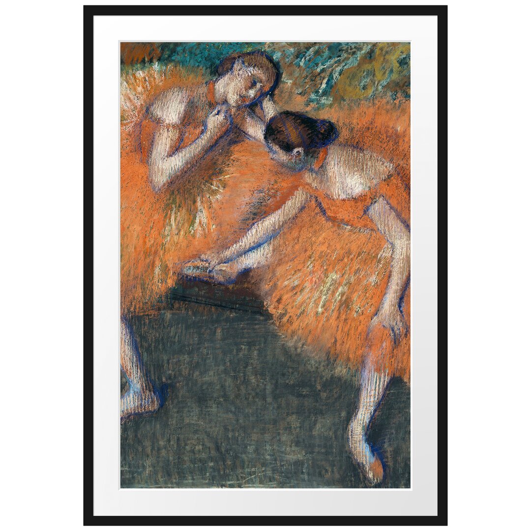 Gerahmter Grafikdruck Two Dancers von Edgar Degas