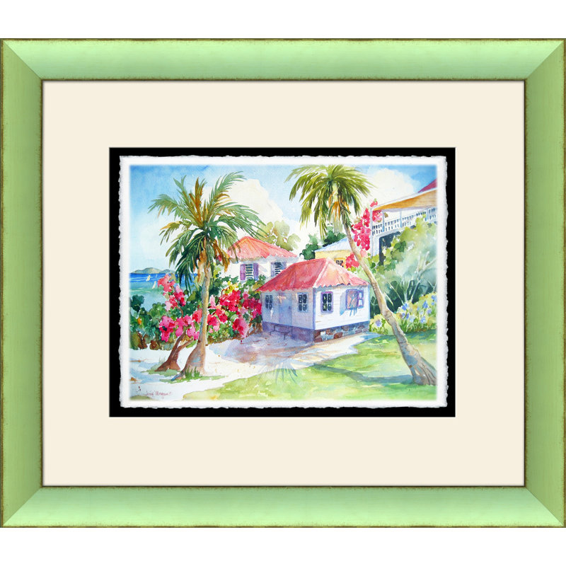 Calypso Chalets - Peinture encadrée sur papier