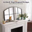Miroir arqué avec cadre en métal-1660866181