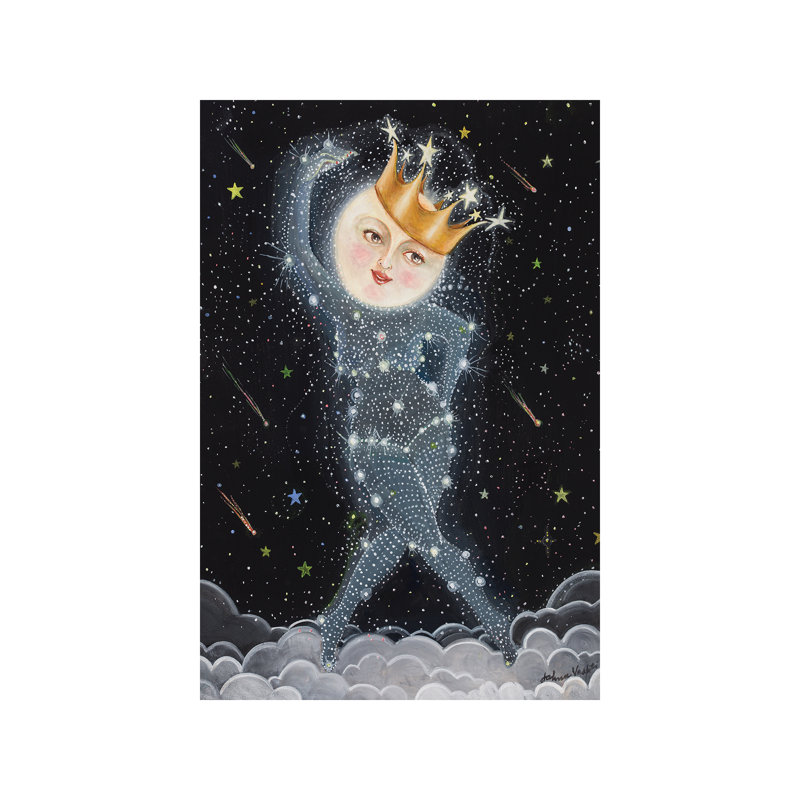 Sister Moon - Wrapped Canvas Painting, 66.04 cm H x 45.72 cm W x 1.91 cm D