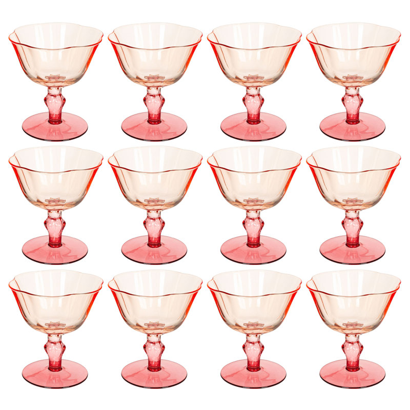 Verres à vin à deux tons