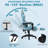 Ivy Bronx Adjustable Reclining Ergonomic Faux Leather PC & Racing Game Chair with Vibration Lumbar Pillow-1252372792