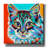 'Dramatic Cats II' by Carolee Vitaletti Canvas Wall Art-1514124548