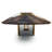 Meliades Walnut Metal Base Dining Table-88070087